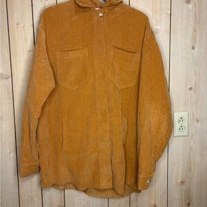 Corduroy Jacket in Mustard Yellow